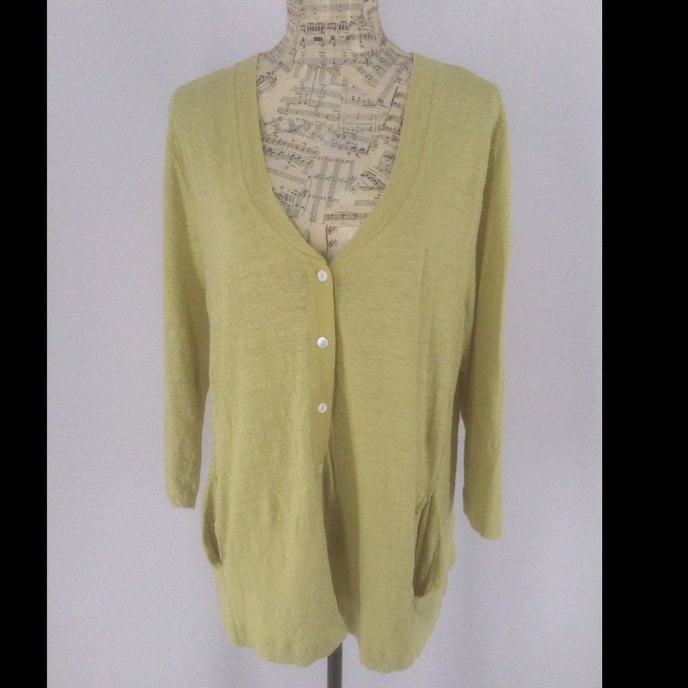 FOIL XL Lime 100% Linen light Jacket